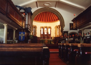 Inside St Chad's Church.