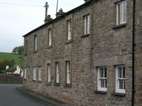 Stone buildings in the village of Whittington.  