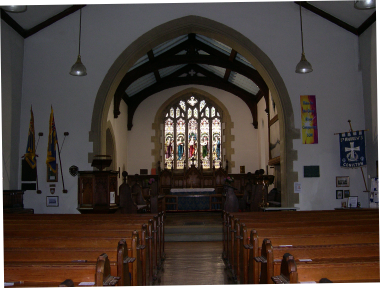 Inside Coniston Church.