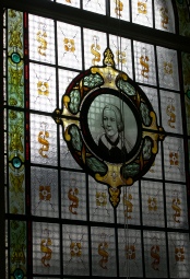 Staine glass window in Methodist Church in Hawkshead